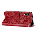 Miniatyrbillede 3 af 5: Læderetui med pung til Samsung Galaxy A70, præget læder telefoncover Multicolor Style E