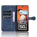 Miniatyrbild 2 av 5: För Infinix Hot 30 5G PU Läder Ställ Fodral Präglat Plånboks Stöttåligt Mobiltelefon Skal Multicolor Style C