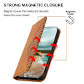 Miniatyrbillede 4 af 5: Telefon Læder Etui til Samsung Galaxy M54 5G/F54 5G, Præget Rombe Mønster Pung Stand Cover Multicolor Style F
