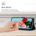 Miniatyrbillede 4 af 5: Til TECNO Spark Go 2024/Spark 20C/Pop 8 Telefon Cover Hud Touch Følelse Læder Cover Multicolor Sapphire