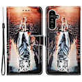 Pikkukuva 1 / 5: YB Pattern Printing Leather Series-4 Samsung Galaxy A15 4G -kotelo PU-nahkainen puhelinlompakkokotelo Multicolor Style E