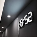 Miniatyrbild 1 av 5: Dhrs 3d led väggklocka, modern digital väckarklocka 24 eller 12 timmars display