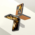 Pikkukuva 3 / 5: Oppo Find N3 Flip 5G PU-nahkapäällysteinen PC-kotelo hiilikuitukuvioinen suojapuhelinkotelo Multicolor Style G
