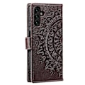 Miniatyrbillede 5 af 5: Til Samsung Galaxy A16 5G/A16 4G Etui Præget Totem PU Læder Wallet Stand Telefon Cover Multicolor Style H