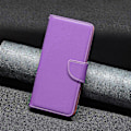 Miniatyrbillede 4 af 5: Til iPhone 15 Plus Støvtæt PU Læder Mobiltelefon Cover Wallet Flip Stand Case med Rem Multicolor Style B