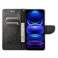 Pikkukuva 2 / 5: Xiaomi Redmi Note 12 Pro+ 5G -puhelimen suojakotelo, PU-nahkaa, kukka- ja perhoskuviointi, lompakkokotelo Multicolor Style A