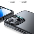 Miniatyrbild 2 av 5: För Iphone 15 Plus Matte Series Pc+tpu Stötsäkert phone case Mobiltelefon cover Grey