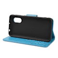 Miniatyrbillede 4 af 5: Læder Wallet Stand Case med sommerfugle- og blomsterprint til Samsung Galaxy Xcover 5