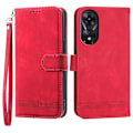 Miniatyrbilde 1 av 5: DIERFENG DF-03 for Oppo A78 5G Lær Telefonveske Linjer Avtrykk Deksel med Stativ Lommebok Multicolor Style F