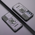 Pikkukuva 5 / 5: Samsung Galaxy M35 5G -kotelo PC+TPU-jalustalla ja linssinsuojuksella Multicolor Style E