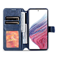 Miniatyrbillede 2 af 5: AZNS Telefoncover til Samsung Galaxy A54 5G Kalvetekstur Tegnebog Stand Læder Beskyttende Telefoncover Multicolor Style C