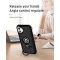Miniatyrbild 4 av 5: Skal för iPhone 16 Plus TPU+PC Magnetisk Bilhållare Telefonskal med Ringstativ Multicolor Black