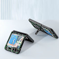Pikkukuva 3 / 4: Samsung Galaxy Z Flip5 5G Mahjong -kuvioinen jalustakotelo aitoa lehmännahkaa + PC-puhelinkotelo Multicolor Style C