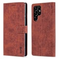 Miniatyrbild 1 av 5: AZNS Fodral för Samsung Galaxy S24 Ultra Läder Skyddat Heltäckande Folio Flip Ställ Telefonskal Multicolor Style C