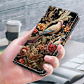 Pikkukuva 5 / 5: iPhone 16 -kotelo PU-nahkainen lompakkokotelo jalustalla Multicolor Style F