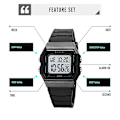 Miniatyrbillede 5 af 5: Skmei 1683 LED Digital Display Elektronisk Ur Black and White