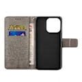 Miniatyrbillede 4 af 5: Ugle Træ Præget Tegnebog Stand Læder Telefon Cover til iPhone 13 6.1 tommer