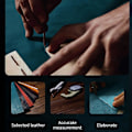 Miniatyrbillede 2 af 5: Læder telefoncover med stativ og anti-drop til iPhone 16 Pro Max Multicolor Style G