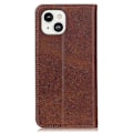 Pikkukuva 3 / 5: iPhone 13 6.1 tuuman puhelimelle sopiva magneettinen, automaattisesti imeytyvä lompakkokotelo ja jalusta halkaistusta nahasta Multicolor Style D