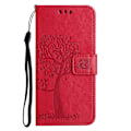 Miniatyrbillede 4 af 5: Etui til Samsung Galaxy A16 5G/A16 4G PU Læder Ugle Træ Præget Wallet Telefon Cover Multicolor Style D