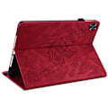 Miniatyrbillede 4 af 5: Tablet Cover til Realme Pad 2 PU Læder Cover Sommerfugl Blomst Præget Kortholder Shell Multicolor Style C