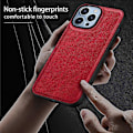 Miniatyrbild 2 av 5: Stöttåligt mobilskal för iPhone 15 Pro Retro PU-läderbelagd TPU+PC Baksida Multicolor Style C