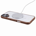 Miniatyrbild 4 av 5: X-LEVEL Crystal Clear Series Skal för iPhone 16 Plus TPU+PC Telefonskal Kompatibelt med MagSafe - Grå Multicolor Titanium Gold