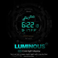 Miniatyrbild 4 av 5: Smael Military Sports Digital Watch For Herr Vattentät Led Bakgrundsbelysning Armbandsur Vecka Datum Väckarklocka Relogio Reloj Black gold