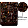 Miniatyrbillede 4 af 5: Læderetui til PocketBook Verse Pro E-læsercover med automatisk dvale/vækning - tid til at rejse Multicolor Library