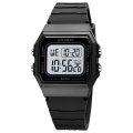 Miniatyrbilde 1 av 5: Skmei 1683 LED Digital Display Elektronisk Klokke Black and White