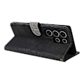 Miniatyrbillede 4 af 5: Til itel S25 Ultra Wallet Case RFID-blokering PU Læder Cover Stand View - Grøn Multicolor Black