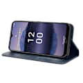 Miniatyrbillede 3 af 5: Til Nokia G11 Plus 4g Auto Lukkende Magnetisk Retro Pu Læder Wallet Case Stand Funktion Telefon Shell Cover Blue
