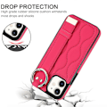 Pikkukuva 5 / 5: iPhone 12 mini -kotelo aaltokuviolla PU+TPU jalustalla Multicolor Rose