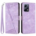 Miniatyrbillede 1 af 5: Telefoncover til Xiaomi Redmi Note 12 Pro+ 5G, PU Læder Trekant Præget Wallet Stand Cover Multicolor Style D