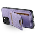 Miniatyrbillede 2 af 5: SUTENI H02 Mobiltelefonetui til iPhone 14 Plus, Anti-fald Læder Beskyttende Bagside Multicolor Style B