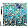 Miniatyrbillede 1 af 5: PU Læder Etui med 3D Mønster og Pung til iPhone 15 Multicolor Style D