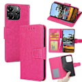 Miniatyrbild 1 av 5: Plånboksfodral i PU-läder + TPU med vikbart stativ för Xiaomi Redmi Note 14 4G (164.84mm) Multicolor Rose