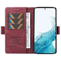 Miniatyrbillede 2 af 5: YIKATU YK-005 Til Samsung Galaxy S21 FE 5G Stand Wallet Case Hud-berørings Læder Telefon Cover Multicolor Style F