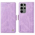 Miniatyrbillede 1 af 5: YIKATU YK-005 Telefonpung Etui til Samsung Galaxy S23 Ultra med Hudvenligt Læder og Støttefunktion Multicolor Style B
