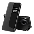 Miniatyrbild 1 av 5: Smart View Fönster PU Läder Ställ Spegel Flip Folio Skyddsfodral för Huawei Mate 30 Pro