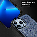 Miniatyrbild 3 av 5: Stöttåligt mobilskal för iPhone 15 Pro Retro PU-läderbelagd TPU+PC Baksida Multicolor Style A