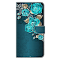 Pikkukuva 5 / 5: Xiaomi Redmi Note 14 Pro+ 5G -kotelo, magneettilukko, 3D-kuvioitu nahkalompakko puhelinkotelo Multicolor Blue Rose
