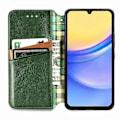 Miniatyrbillede 2 af 5: Stødsikkert etui med rombe-præg, pung og stativ til Samsung Galaxy A15 4G/A15 5G Multicolor Style C