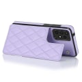 Miniatyrbild 4 av 5: För Samsung Galaxy A52 4g / 5g / A52s 5g Rfid-blockerande phone case Korthållare Läder+tpu Kickstand cover Purple