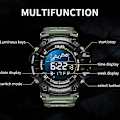 Miniatyrbild 4 av 5: Sma 8082 Multifunktionell Timing Watch Vit Blå Pulver Gold