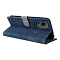 Miniatyrbilde 4 av 5: For ZTE Blade A33S Leather Case RFID Blocking Phone Cover with Strap - Green Multicolor Blue