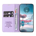 Pikkukuva 2 / 5: YIKATU YK-001 Motorola Edge 40 Neo 5G Nahkakotelo Puhelimen Suojus Lompakkoteline Multicolor Light Purple
