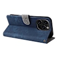 Miniatyrbillede 4 af 5: Til iPhone 16 Pro Wallet Case RFID-blokering PU Læder Cover Stativ Visning Multicolor Style B
