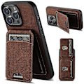 Miniatyrbillede 1 af 5: SUTENI H02 til iPhone 12 6,1 tommer/12 Pro 6,1 tommer Cover Vertikal Flip PU Læder Etui Multicolor Style C