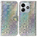 Miniatyrbillede 1 af 5: Stand Case med blændende blomster i læder til Xiaomi Redmi Note 14 5G Multicolor Style C